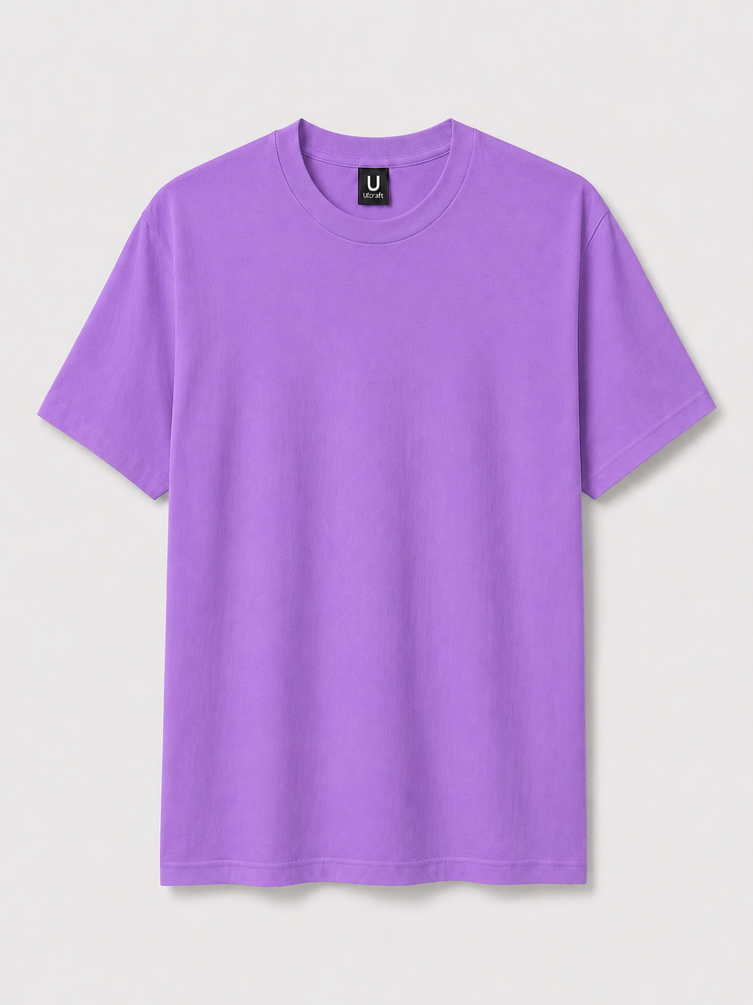 T-shirt ultra coton unisexe personnalisable UCraft violet vue de face