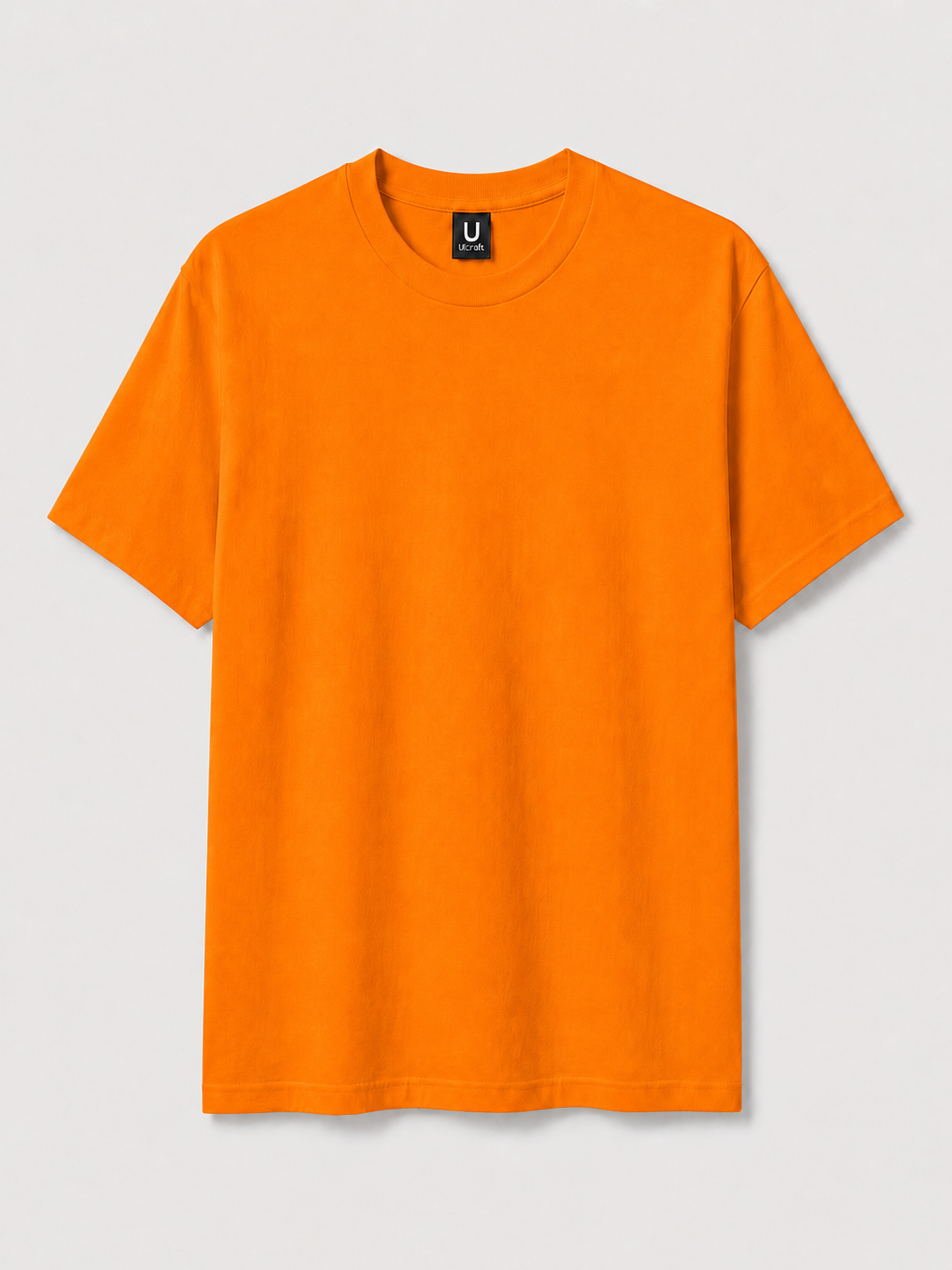 T-shirt ultra coton unisexe personnalisable UCraft orange vue de face
