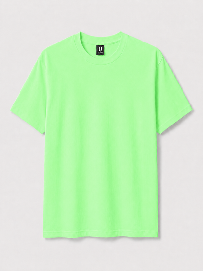 T-shirt ultra coton unisexe personnalisable UCraft vert menthe vue de face